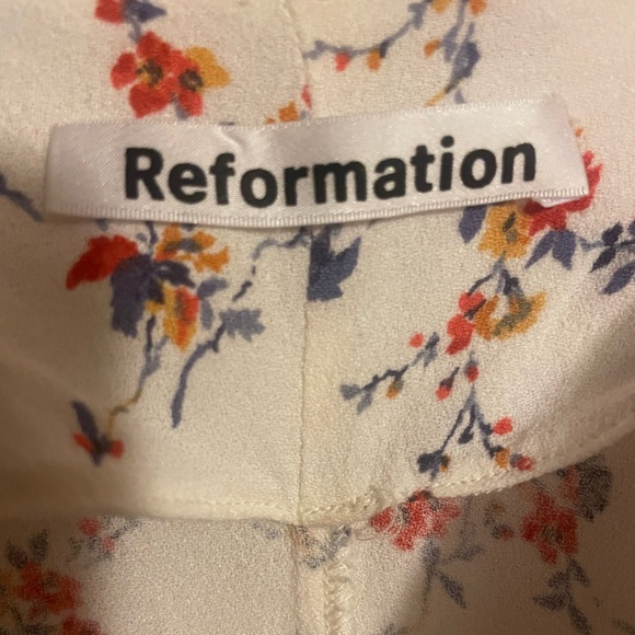 Reformation Dress in Gabrielle Ivory Floral Size XS - Picture 4 of 6